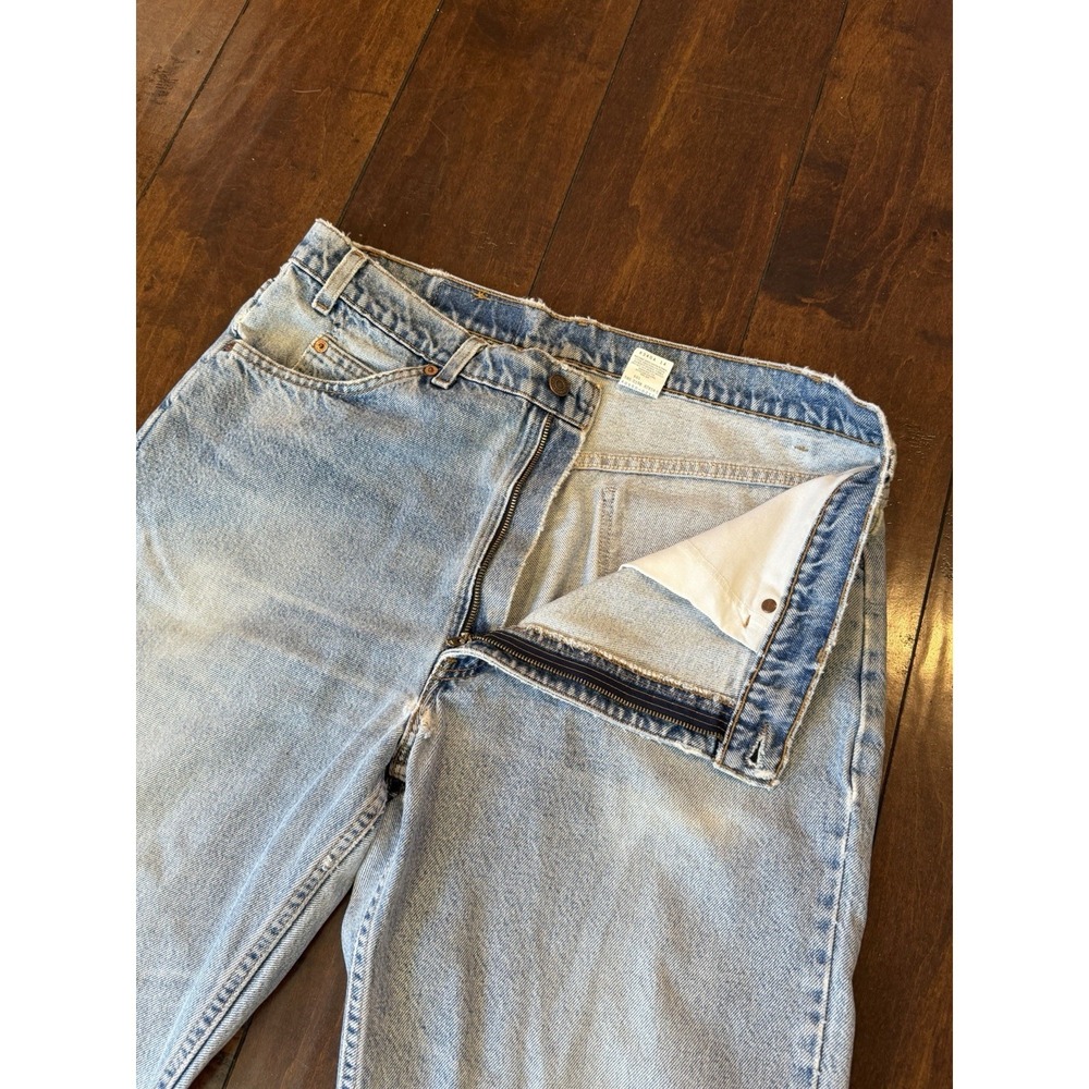 Vintage Levi 550 Relaxed Fit Jeans Light Wash 36x29 Made in USA Orange Tab Mens